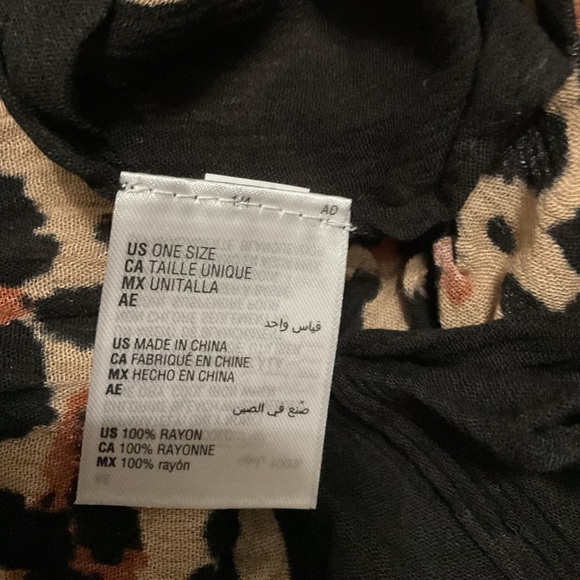 INC International Concepts Leopard Print Kimono / Cardigan One Size NWT - Picture 5 of 6